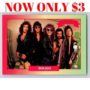 Bon Jovi 1991 Rock Band Music Cards